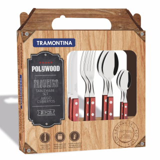 JGO ASADO CHURRASCO CEREZO 24 pzas