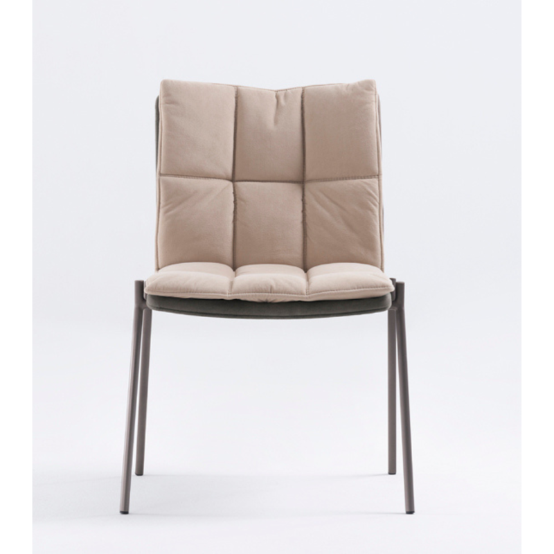 SILLA FLOW METAL ORO CLARO - Imagen 2