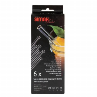 Set pajilla 6 piezas con cepillo 15 cm