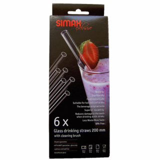 Set pajilla 6 piezas con cepillo 20 cm