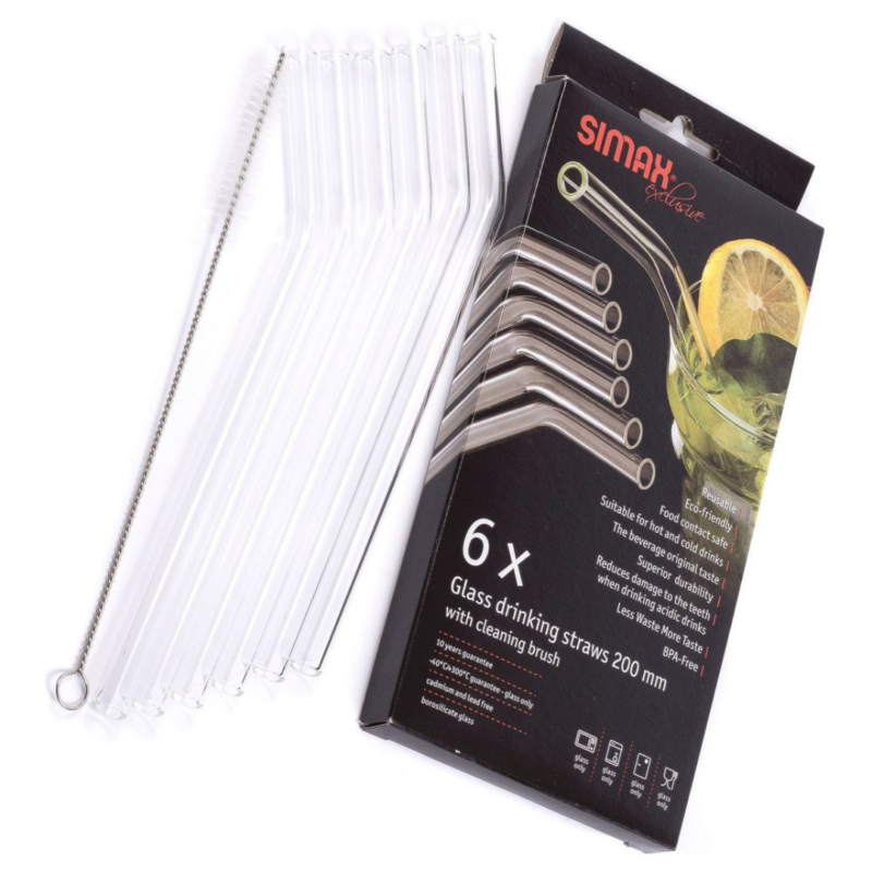 Set pajilla 6 piezas con cepillo 20 cm