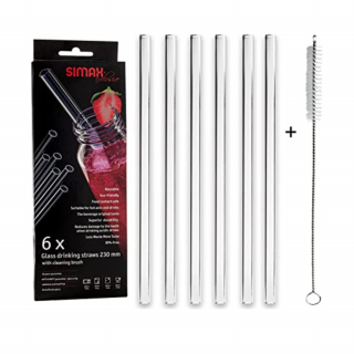 Set pajilla 6 piezas con cepillo 23 cm