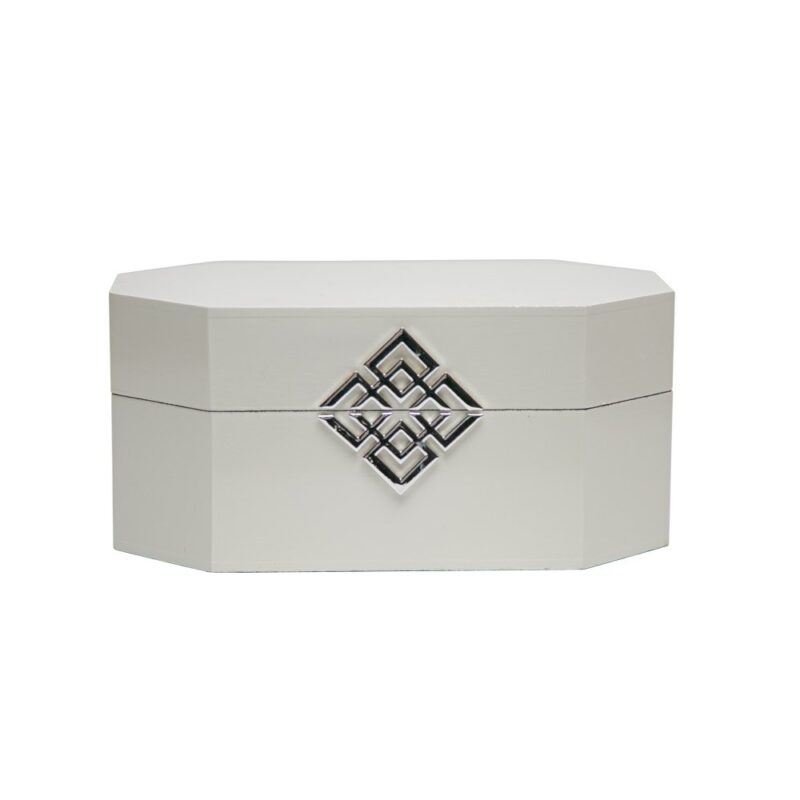 CAJA DECORATIVA MEDIANA BLANCA
