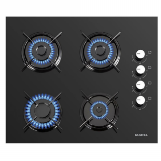 ANAFE A GAS EMPOTRABLE NEGRO RUSTICO