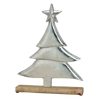 ARBOL DE NAVIDAD PLATEADO 33x44x5