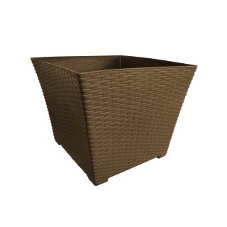 MACETA PLASTICA CUADRADA L15 H12.6