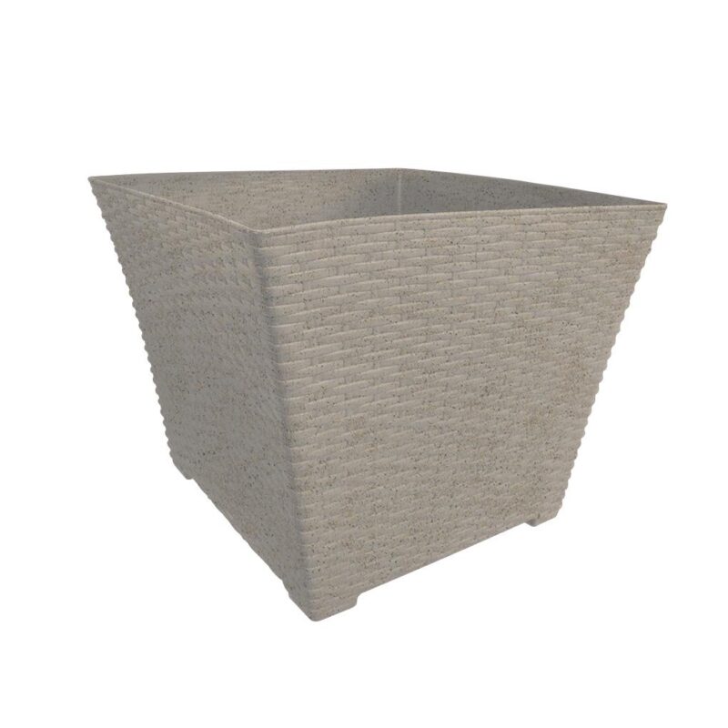 MACETA UADRADA PLASTICA L10.2 H8.3 L