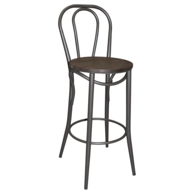 SILLA BAR col. CAFE ACERO c/MADERA
