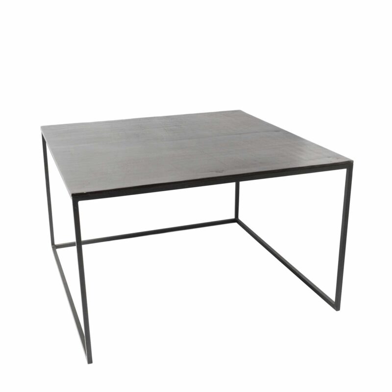 Mesa De Centro Nido De Tres Piezas En Latón Y Hierro - Imagen 4