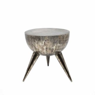 Mesa Lateral Tambor Patinada Tres Patas