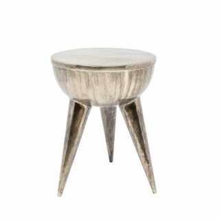 Mesa Lateral Tambor Patinada Tres Patas