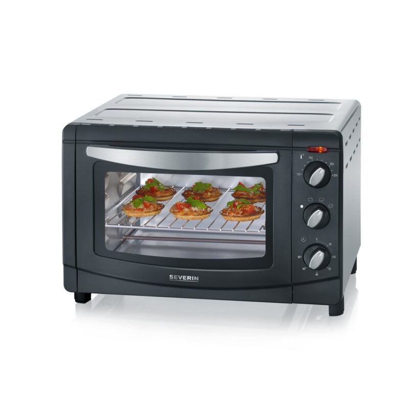 Horno 20 Ltrs Negro/Plateado