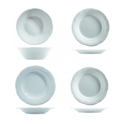 Vajilla De Mesa 105 Pzas Caprice Blanco