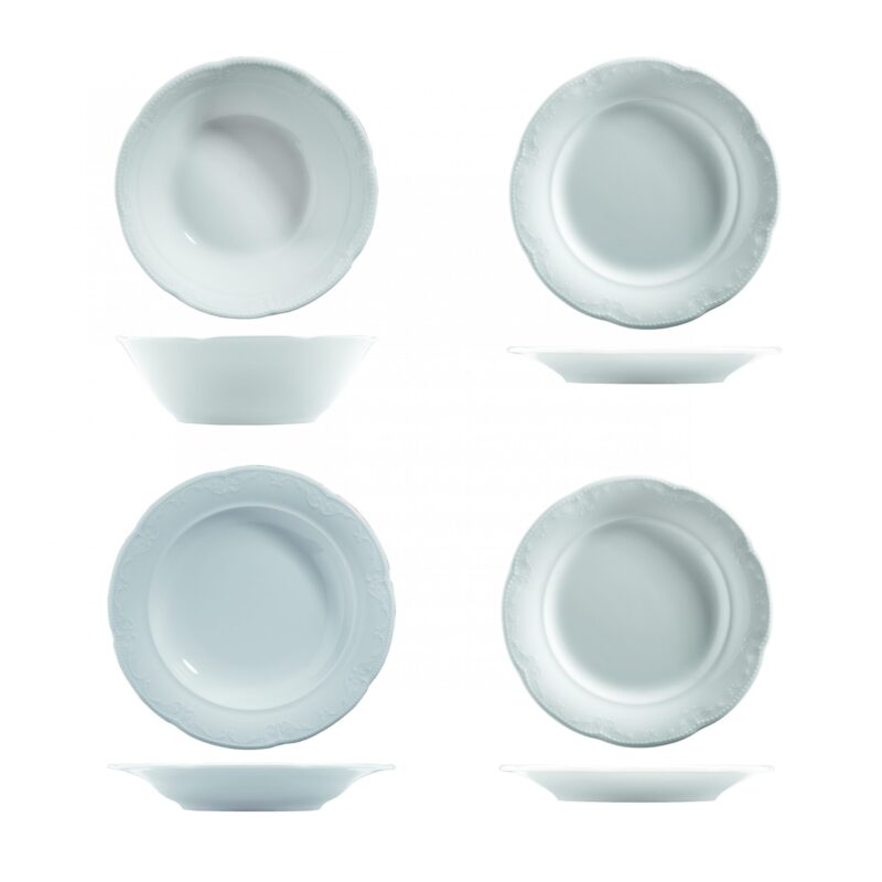 Vajilla De Mesa 105 Pzas Caprice Blanco