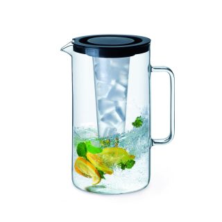 Jarra C/Porta Hielo Deckel Schwarz 2Ltr