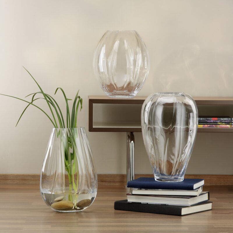 Florero Stone Optic Wave