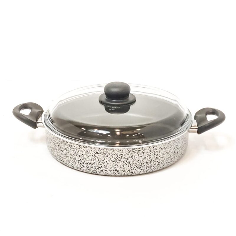 Olla Con Tapa De Vidrio 28 Cm.