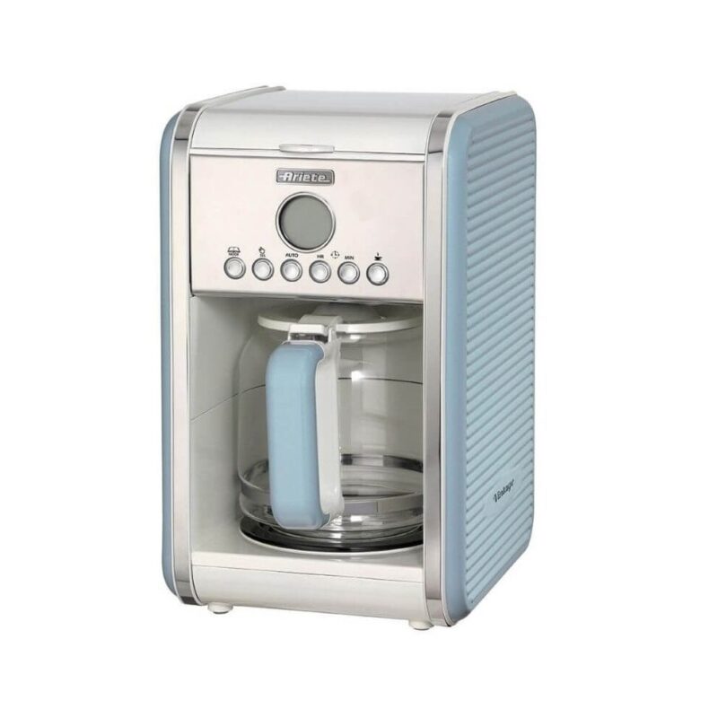 Cafetera Vintage crema/azul - Imagen 4