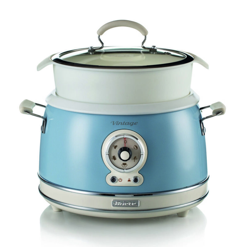 SLOW COOKER-RICE COOKER CREMA/AZUL - Imagen 3