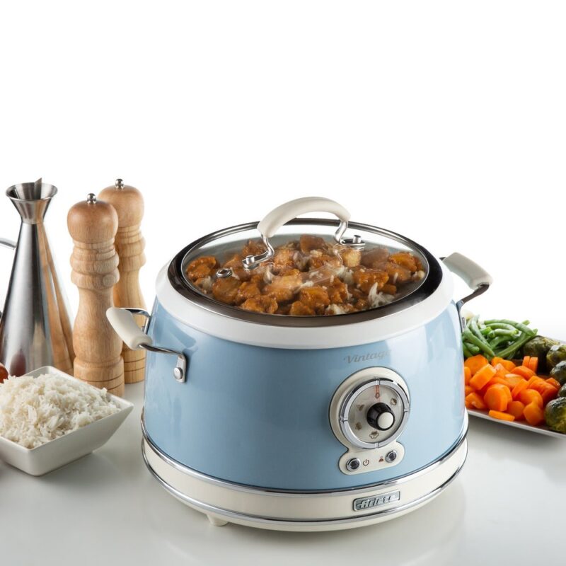 SLOW COOKER-RICE COOKER CREMA/AZUL - Imagen 6