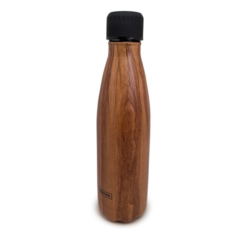 Botella Termica Acero Madera