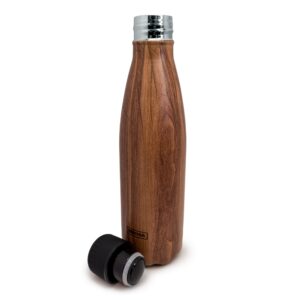 Botella Termica Acero Madera - Imagen 2