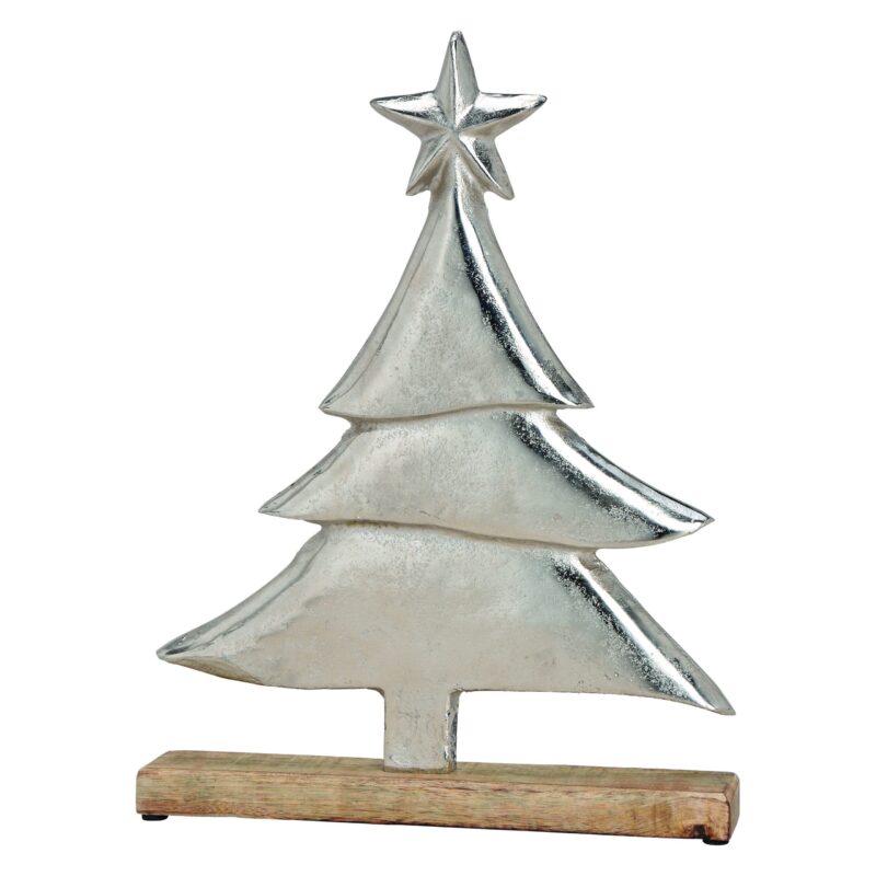 Arbol De Navidad Plateado 33X44X5
