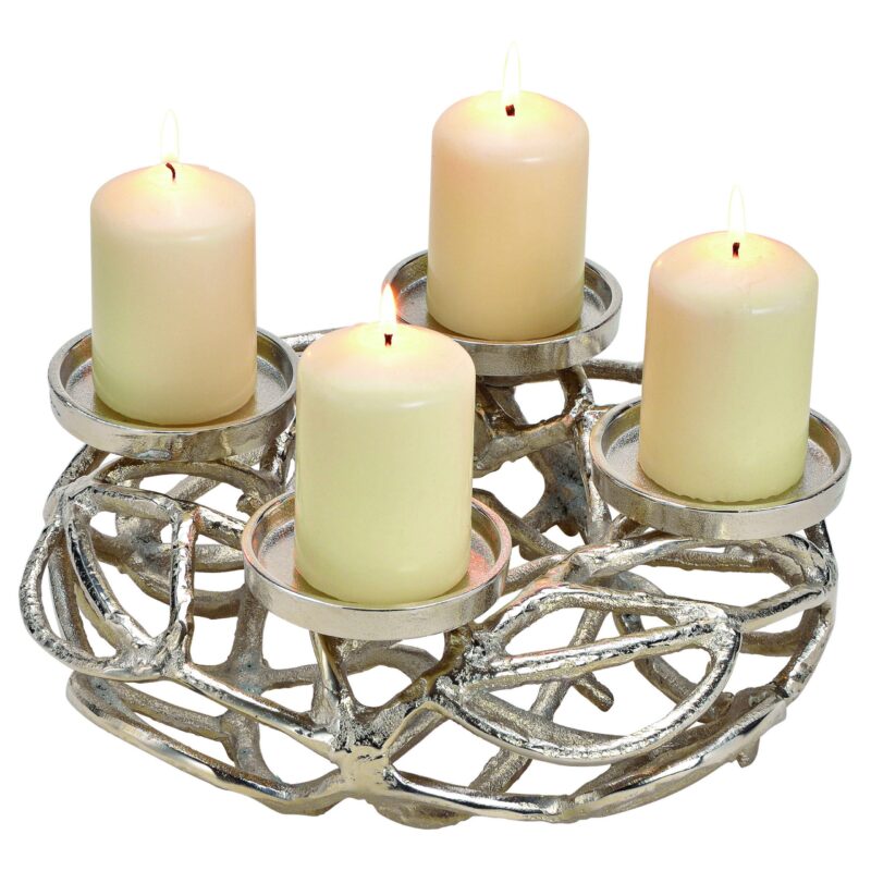 Velero Adviento Alum. Plata 30X11X30