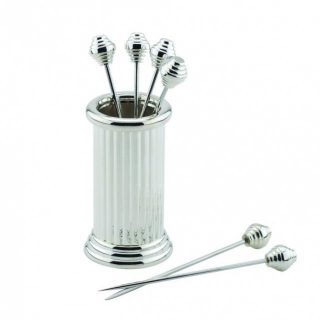 Jgo. 6 Palillos Folio P/Cocktail