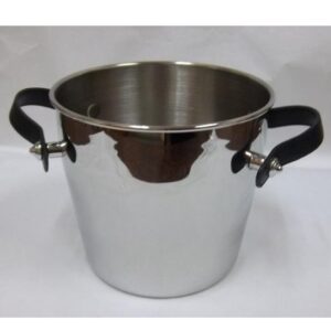 Champagnera Inox C/Asa Cuero Negro