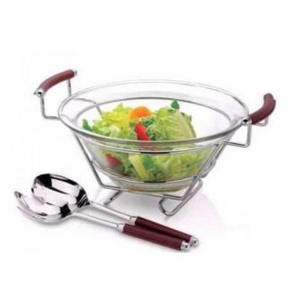 Ensaladera Nappa 30 Cms Cuero Marron