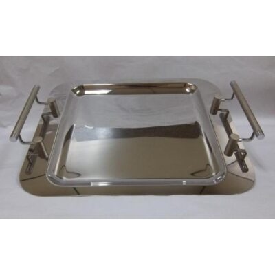 Bandeja Cuad. Inox 43X34 Cms Perle