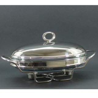 P.Pirex Oval Celeste C/Calent. C/Aro