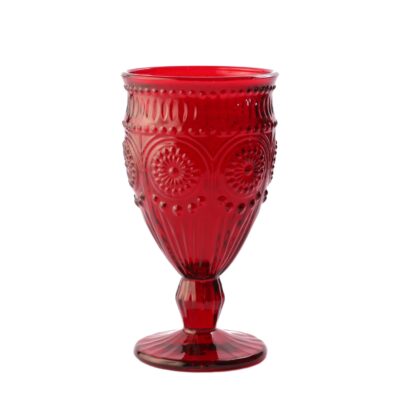 Juego 6 Copas De Agua Rojo