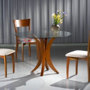 MESA JANTAR PIES CURVOS c/VID.10X110X76 - Imagen 3