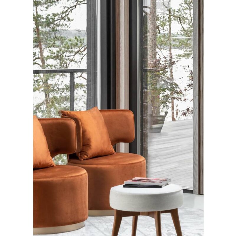 POLTRONA CURVA GIRATORIA - Imagen 3