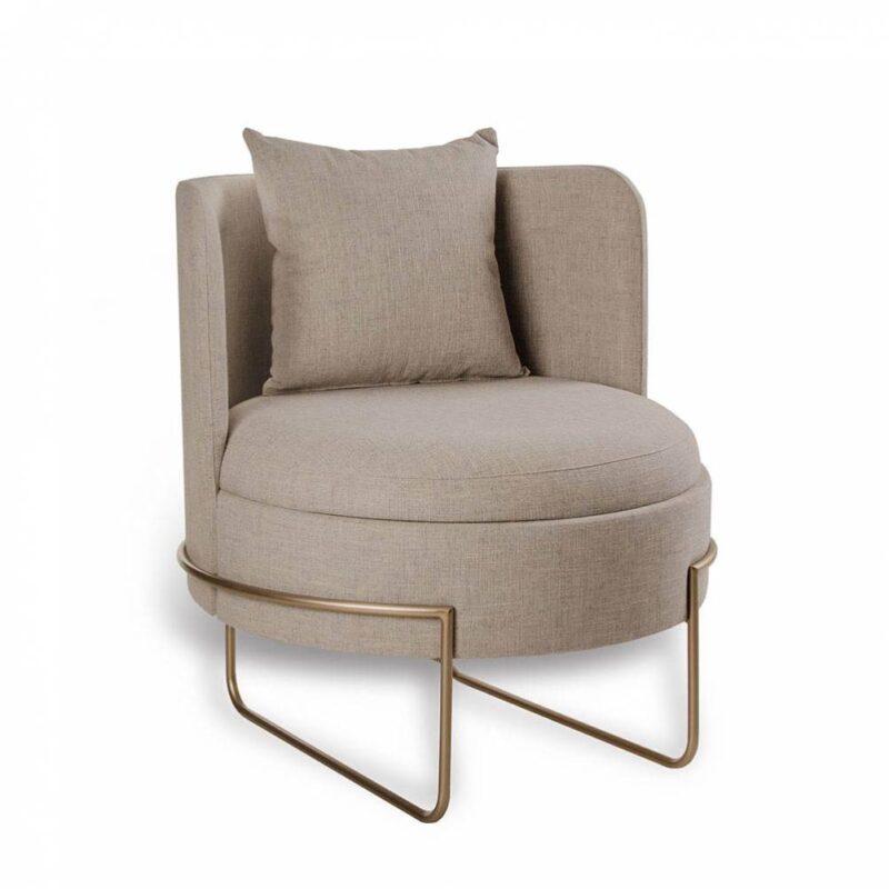 POLTRONA CURVA METAL 72X75X78