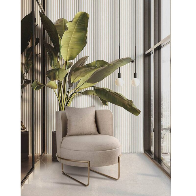POLTRONA CURVA METAL 72X75X78 - Imagen 3