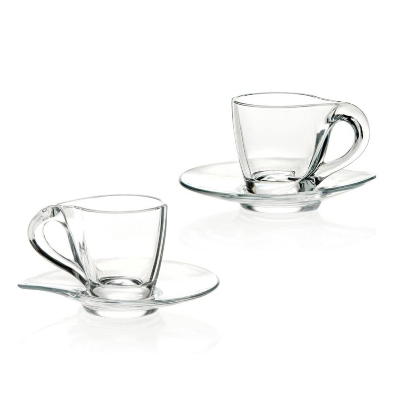 Juego de 6 tazas para cafe con platillo