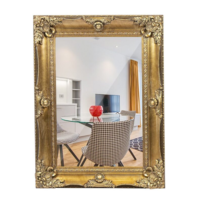 ESPEJO BISC. 60x90 DORADO OPACO