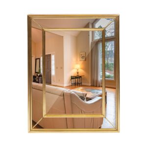 ESPEJO BISC. 40x60 DORADO