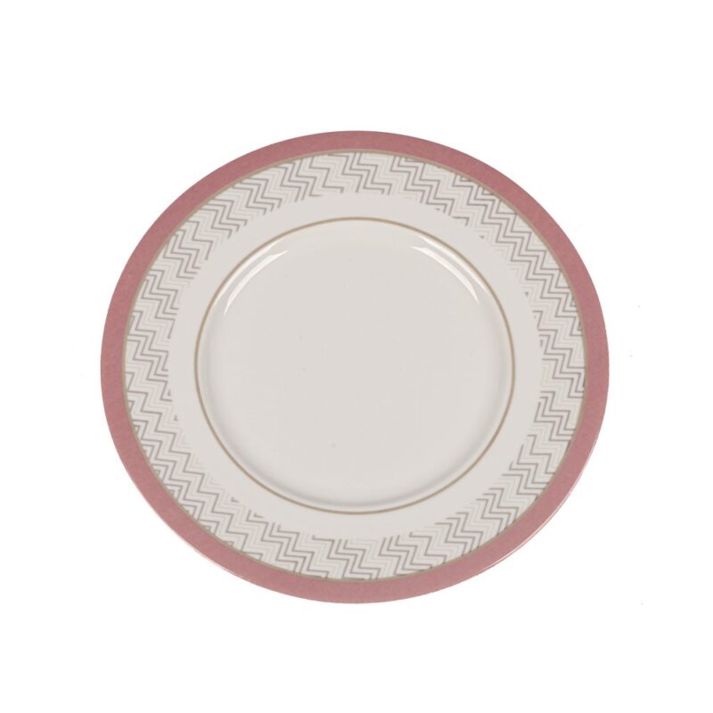 PLATO POSTRE 22 cms ARENA MALVA x 6