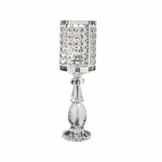 LAMPARA DE CRISTAL c/PANTALLA CRISTAL