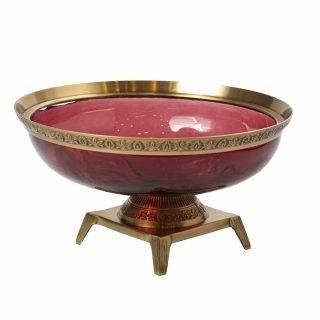 CENTRO CRISTAL c/PIE ROJO