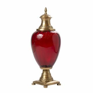 POTICHE CRISTAL ROJO