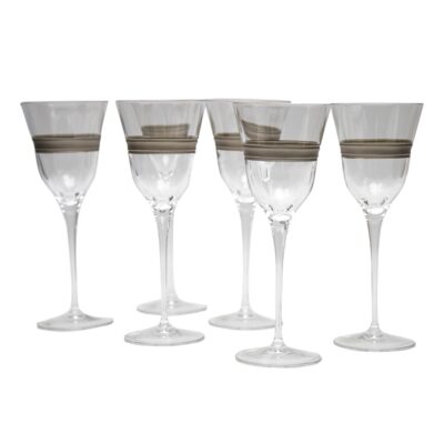 JGO. 6 COPAS VINO JULIA LASTRA PLAT.