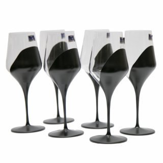 JGO. 6 COPAS AGUA CONTESS ALLOR NEGRO