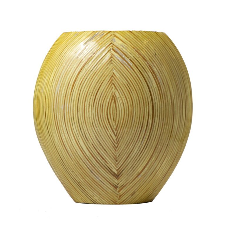 FLORERO LAQUEADO c/RATTAN