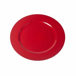 POSA PLATO ROJO LISO DIAM. 33