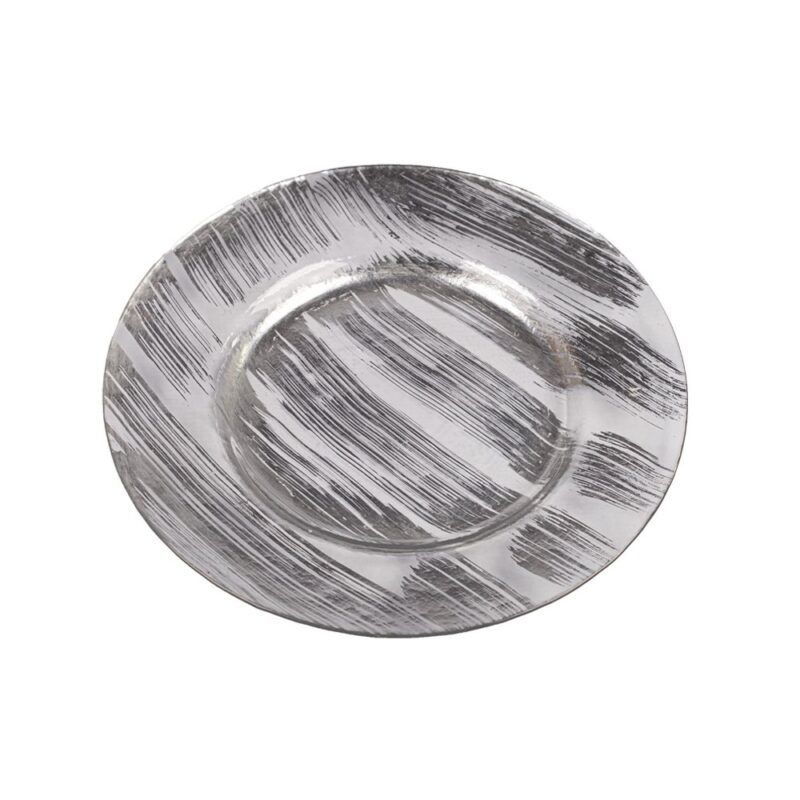 POSA PLATO col. PLATEADO 33 cms
